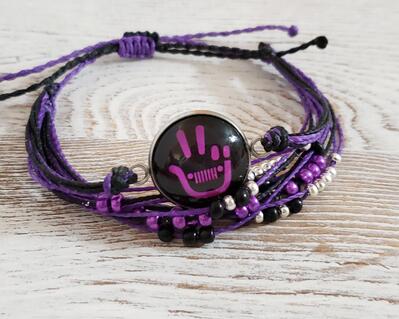 Wave Dammit Bracelet Purple